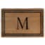 Monogram S Coir Doormat, 18x27