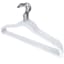10-Piece Velvet Suit Hangers, Pearl White