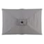 Light Grey Rectangle LED Crank Patio Umbrella, 6.5x10'