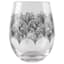 Set of 4 Moroccan Design Stemless Wine Glasses