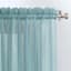 Erica Mineral Crushed Rod Pocket Sheer Voile Curtain Panel, 84"