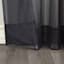 Emily Black Rod Pocket Sheer Voile Curtain Panel, 84"