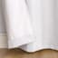 White Thermal Room Darkening Grommet Curtain Panel, 84"