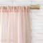 Lyra Blush Sheer Rod Pocket Curtain Panel, 84"