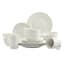 16-Piece Classic Rim Dinner Set, White