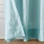 Lyra Aqua Sheer Rod Pocket Curtain Panel, 84"
