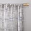 Cusco Dove Grey Marble Print Rod Pocket Sheer Curtain Panel, 84"