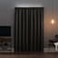 Sun Zero Oslo Grey Blackout Grommet Curtain Panel, 63"