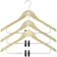 3-Piece Dress Hanger, Natural Wood