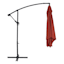 Square Offset Red Outdoor Aluminum Umbrella, 8'