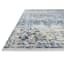 (A377) Providence Venice Distressed Look Blue Runner, 2x7