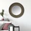 Found & Fable Gold Scalloped Framed Round Wall Mirror, 22"