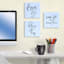 3-Piece Scripture Canvas Wall Sign Set, 6"