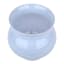 Blue Milk Glass Vase, 7"