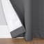 Charcoal Grey Thermal Room Darkening Grommet Curtain Panel, 84"