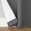 Dark Grey Thermal Room Darkening Grommet Curtain Panel, 63"