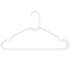 Set of 10 Tubular Hangers, White