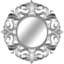 3-Piece Silver Ornate Wall Mirror Set, 10"