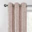 2-Pack Metallic Blush Pink Blackout Grommet Curtain Panels, 84"