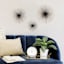 3-Piece Black with Gold Tip Urchin Wall Art Set