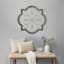 Barbed Quatrefoil Scroll Black Wood Wall Art, 36"