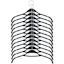 12-Piece Non-Slip Shirt Hangers, Grey