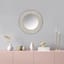 Found & Fable White & Gold Round Wall Mirror, 22"