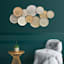 Multicolor Circle Centerpiece Metal Wall Art, 48x24