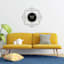Crosby St Modern Black Metal Wall Clock, 24"