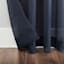 Erica Navy Crushed Rod Pocket Sheer Voile Curtain Panel, 63"