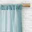 Lyra Aqua Sheer Rod Pocket Curtain Panel, 84"