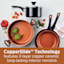 12-Piece Farberware Glide Copper Ceramic Nonstick Cookware Set, Black