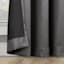 Found & Fable Huntington Steel Crushed Room Darkening Grommet Curtain Panel, 84"