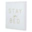 Stay in Bed Canvas Wall Sign, 12"