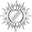 3-Piece Silver Ornate Wall Mirror Set, 10"