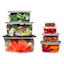 10-Piece Square Plastic Food Storage Set with Lids