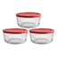 Anchor Hocking 6-Piece Snug Fit 4-Cup Storage Set