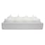 8-Pack White Overdip Unscented Votive Candles
