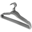 10-Piece Velvet Suit Hangers, Grey