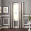 Finn 5/8" Black Fast Fit Decorative Curtain Rod, 36-66"