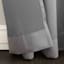 Talita Grey Room Darkening Grommet Curtain Panel, 63"