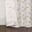 Light Tan Embroidered Blackout Grommet Curtain Panel, 84"