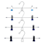 4-Piece Blue Gel-Grip Pant Hanger