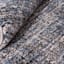 (A410) Strato Hatchure Blue Woven Shag Runner, 2x6