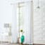 Lyra White Sheer Rod Pocket Curtain Panel, 84"