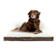Brown Brushed Faux Fur Pet Bed, 27x36