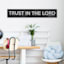Trust In The Lord Canvas Wall Sign, 36x6