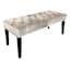 Grace Mitchell Courtney Tufted Bench, Gray