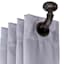 Sunzero Bronn 3/4" Black Decorative Curtain Rod, 36-66"