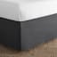 Grey Pleated Bed Skirt, Queen